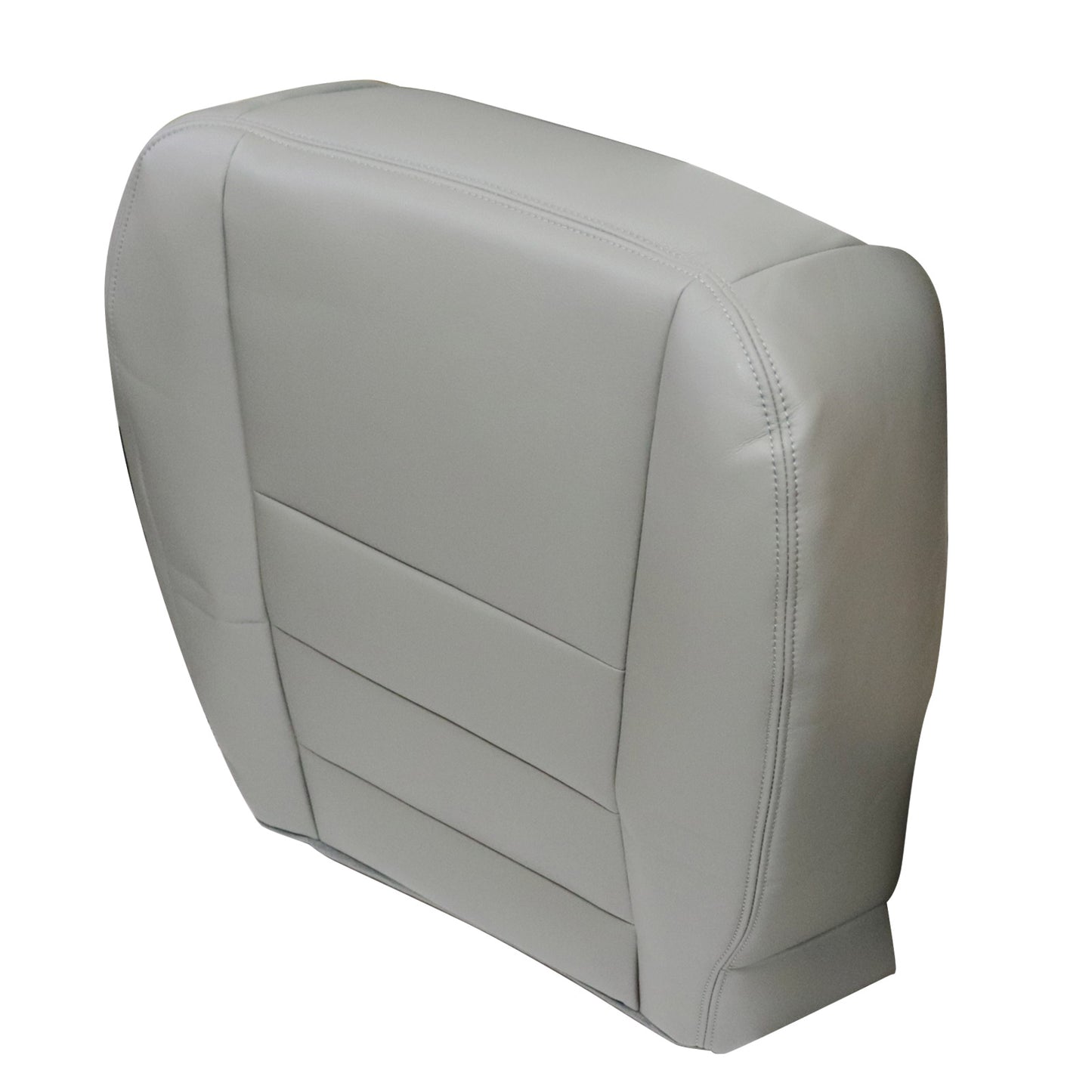 For 2002-2007 Ford F250 F350 Super Duty Passenger Bottom Leather Seat Cover Gray