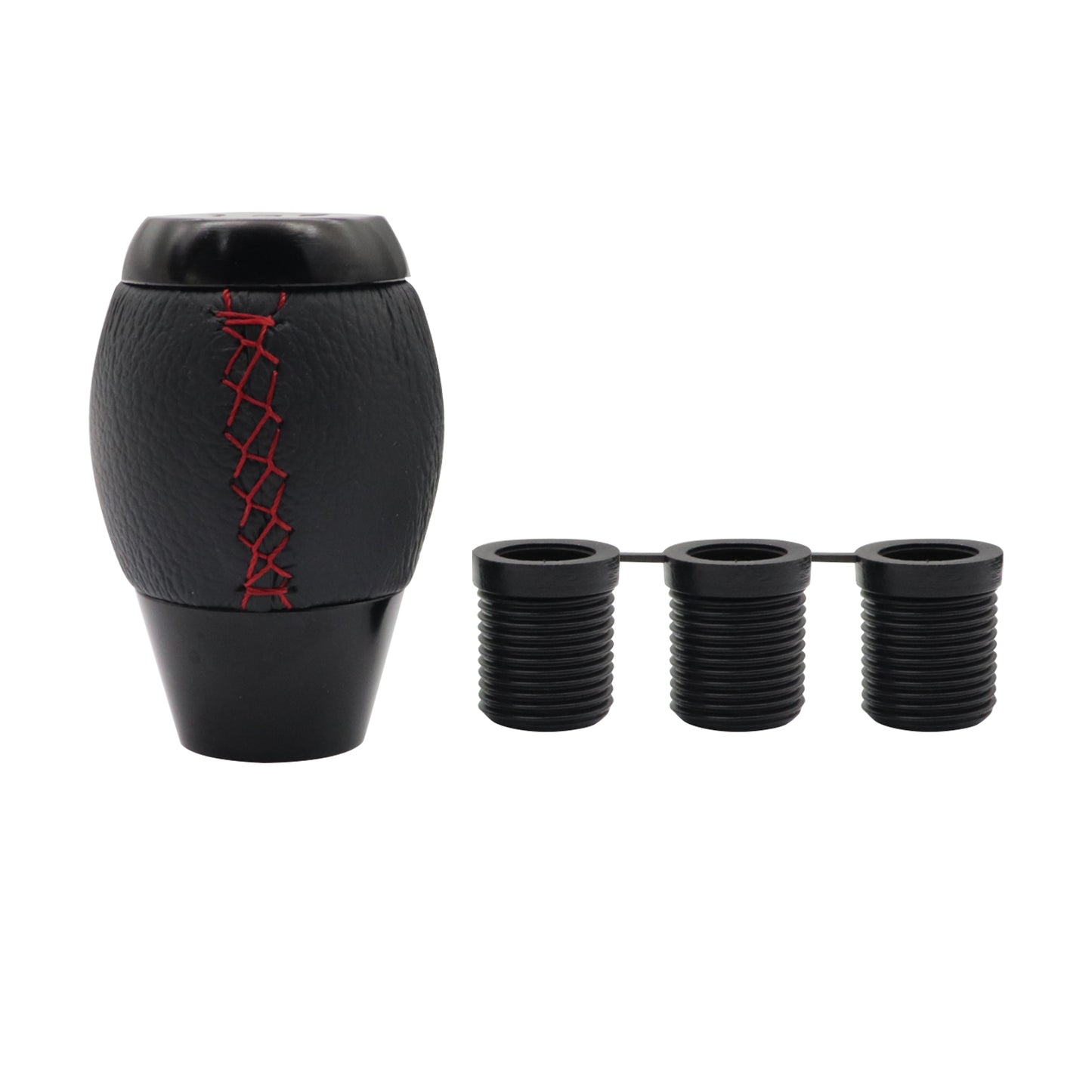 Fit For Honda Civic Si Coupe 5 Speed Leather Shift Knob+Suede Boot Red Stitch US