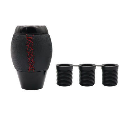Fit For Honda Civic Si Coupe 5 Speed Leather Shift Knob+Suede Boot Red Stitch US