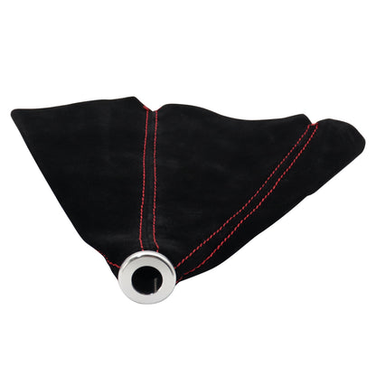 Fit For Honda Civic Si Coupe 5 Speed Leather Shift Knob+Suede Boot Red Stitch US