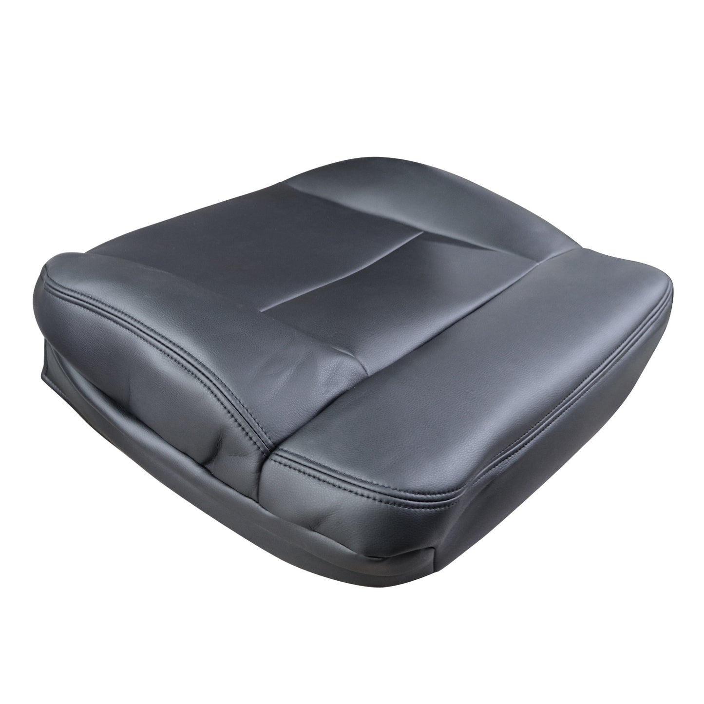 For 2004-2008 Ford F-150 STX XL XLT Passenger Side Bottom Leather Seat Cover Blk
