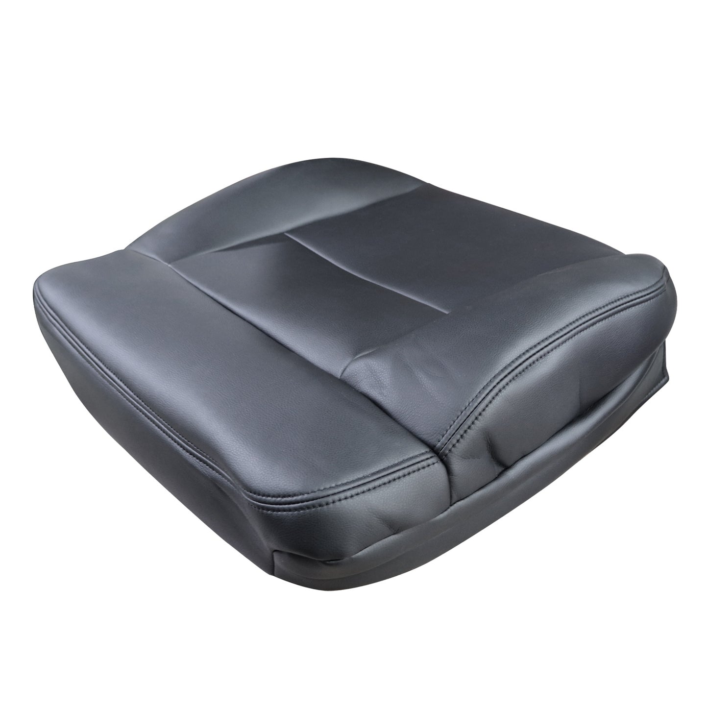 For 2004-2008 Ford F-150 STX XL XLT Passenger Side Bottom Leather Seat Cover Blk