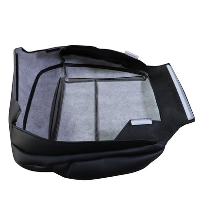 For 2004-2008 Ford F-150 STX XL XLT Passenger Side Bottom Leather Seat Cover Blk