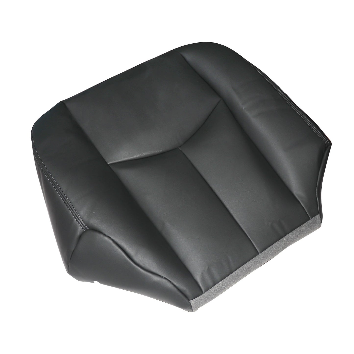 For 2003-2006 Chevy Silverado Passenger Bottom Leather Seat Cover Dark Gray 692