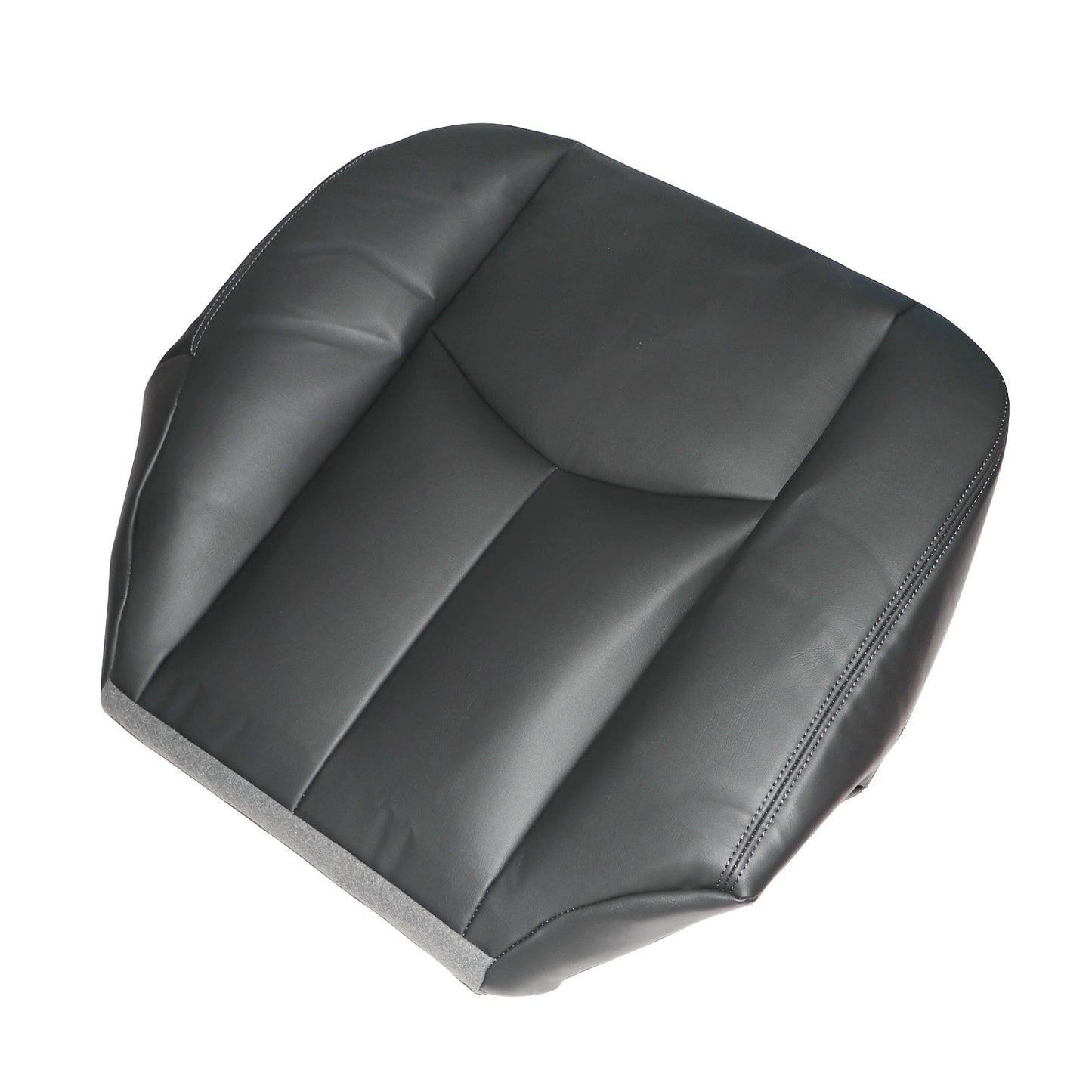 For 2003-2006 Chevy Silverado Passenger Bottom Leather Seat Cover Dark Gray 692