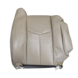 Passenger Top Leather Seat Cover For 2003 2004 2005 2006 Chevy Silverado Med Tan