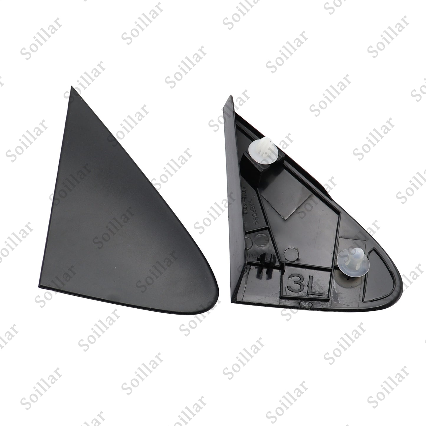 2Pcs Side View Mirror Fender Corner Trim Cover Fits For Toyota Corolla 2008-2013