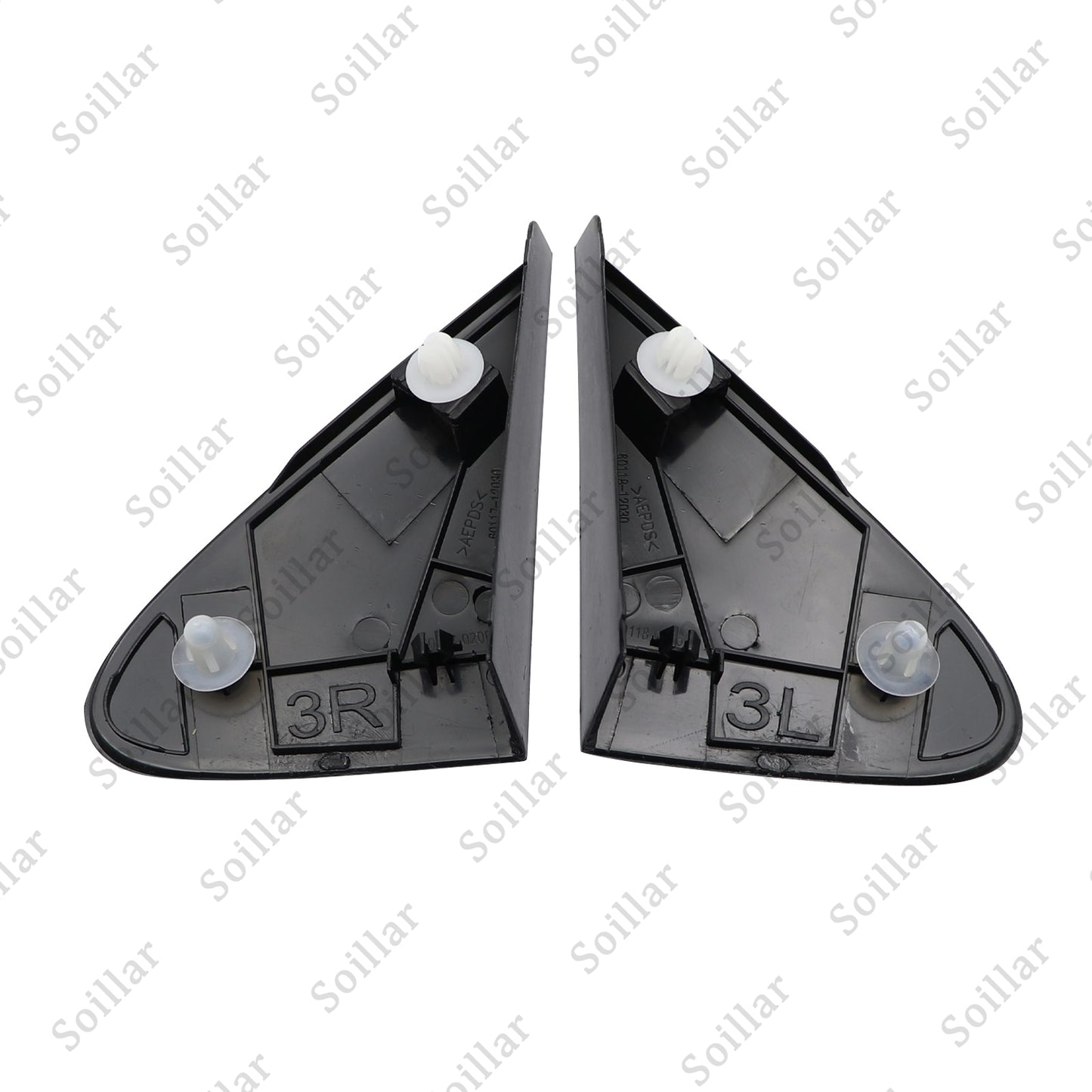 2Pcs Side View Mirror Fender Corner Trim Cover Fits For Toyota Corolla 2008-2013