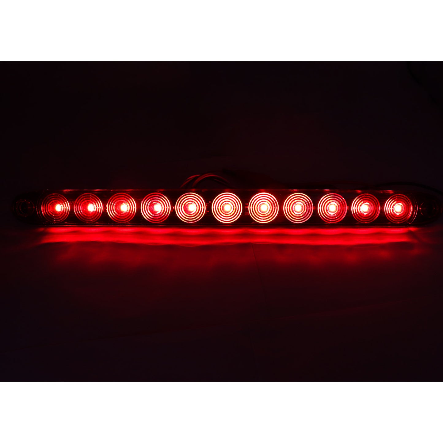 2x 16inch 11 LED Sealed Truck Trailer Brake Stop Turn Tail Submersible Light Bar