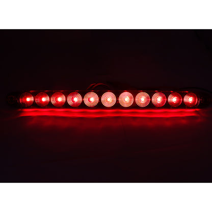2x 16inch 11 LED Sealed Truck Trailer Brake Stop Turn Tail Submersible Light Bar