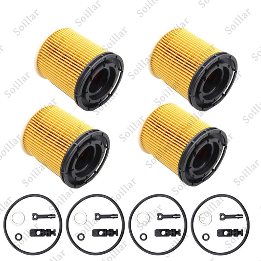 4Pcs High Quality Oil Filter Pack With Seals for 2022 Hyundai Tucson Hybrid 1.6L