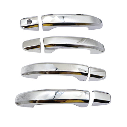 Chrome 4 Door Handle Cover W/o P Key For 2019-2021 Chevy Silverado 2500HD 3500HD
