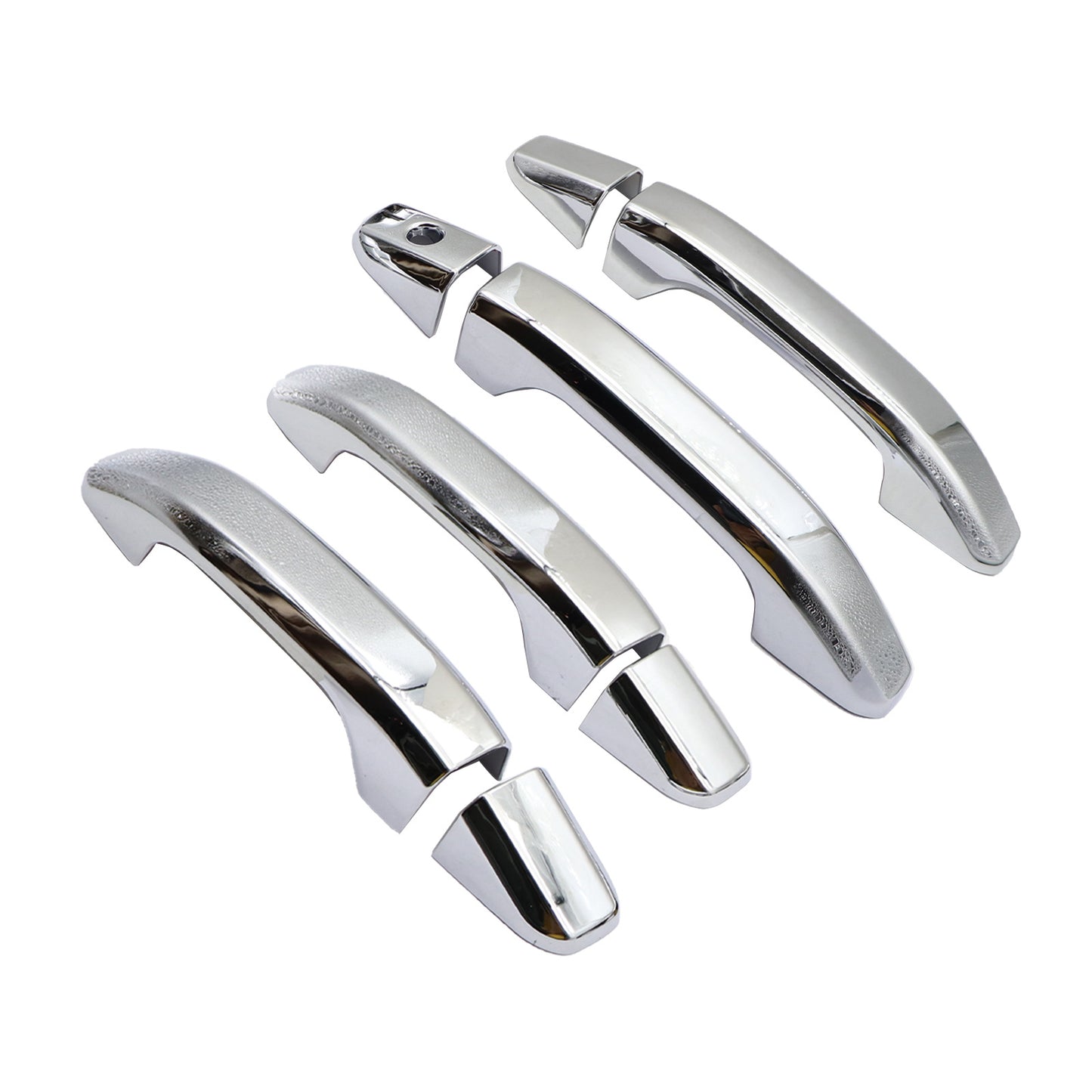 Chrome 4 Door Handle Cover W/o P Key For 2019-2021 Chevy Silverado 2500HD 3500HD