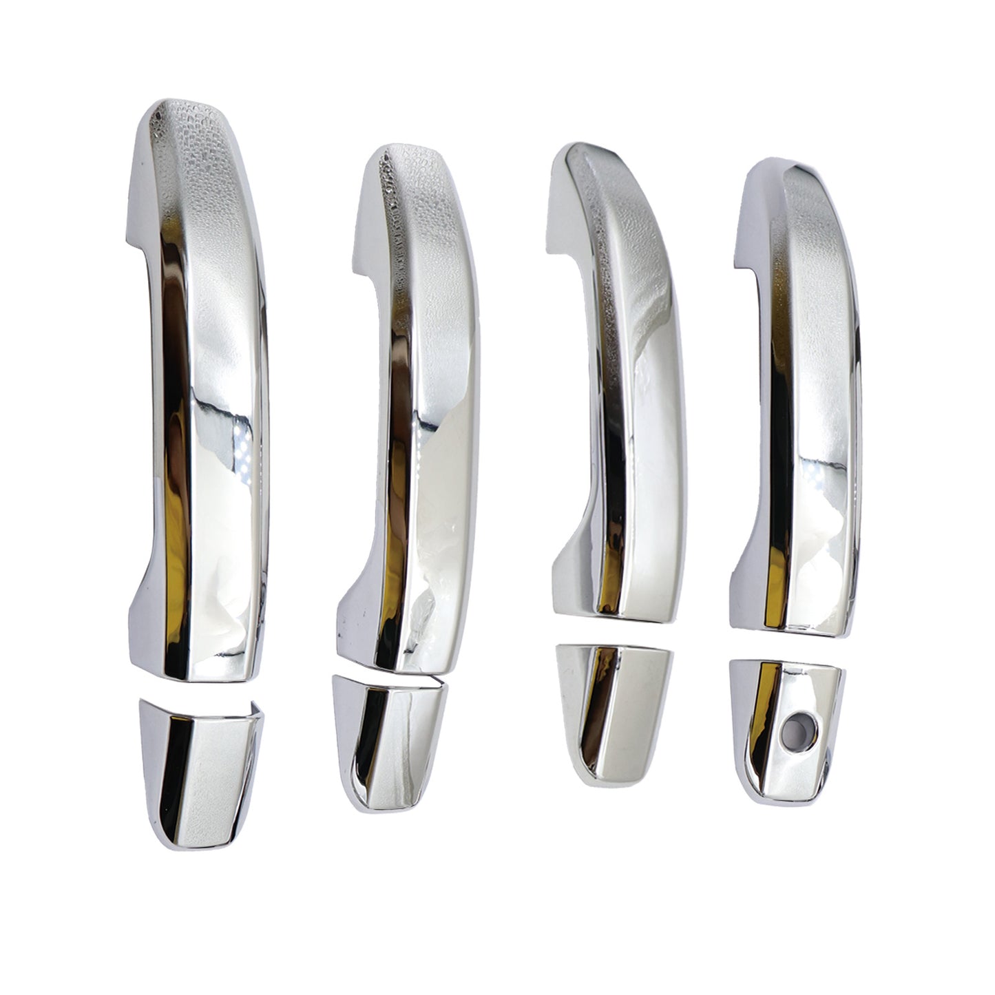 Chrome 4 Door Handle Cover W/o P Key For 2019-2021 Chevy Silverado 2500HD 3500HD