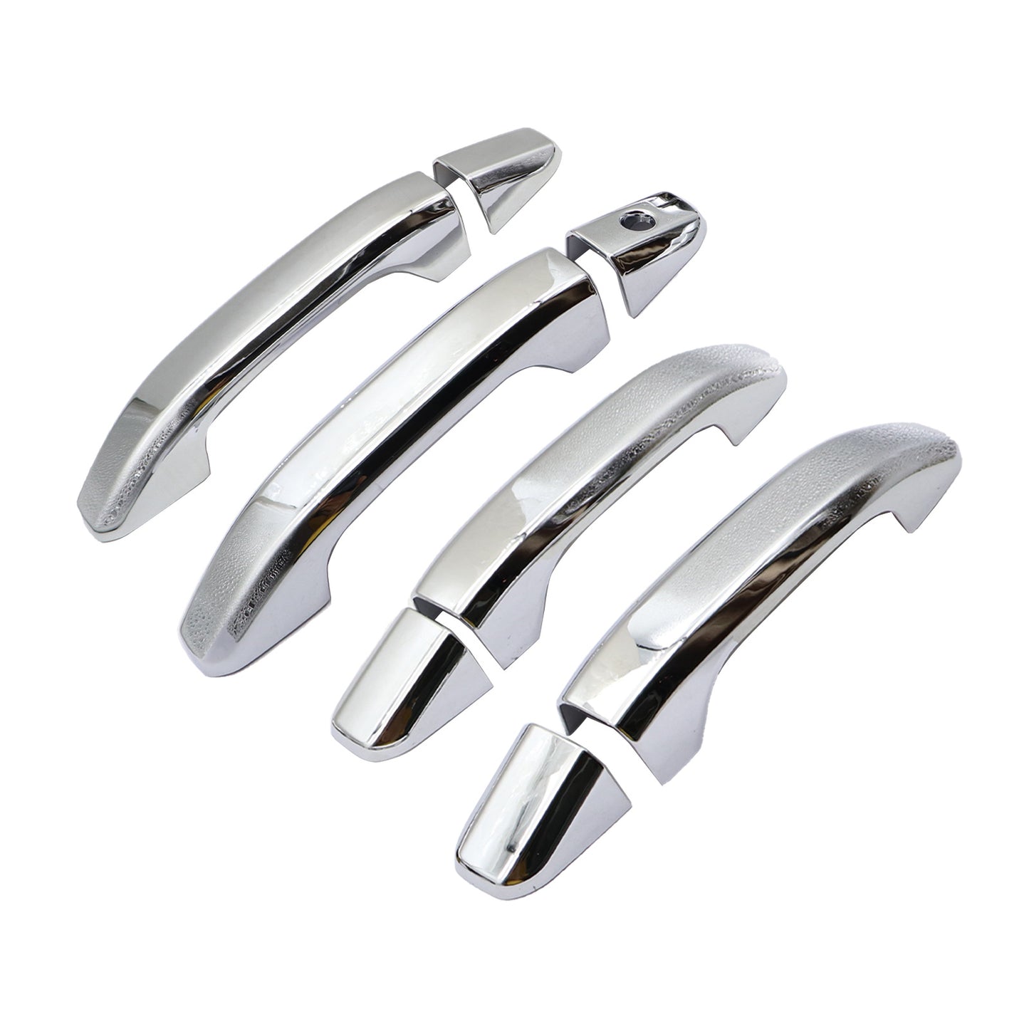 Chrome 4 Door Handle Cover W/o P Key For 2019-2021 Chevy Silverado 2500HD 3500HD