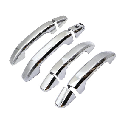 Chrome 4 Door Handle Cover W/o P Key For 2019-2021 Chevy Silverado 2500HD 3500HD