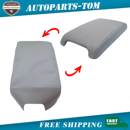For 2012-2017 Toyota Camry LE Leather Center Console Lid Armrest Cover Skin Gray