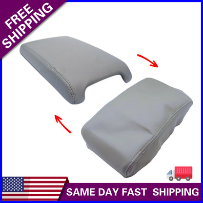 For 2012-2017 Toyota Camry LE Leather Center Console Lid Armrest Cover Skin Gray