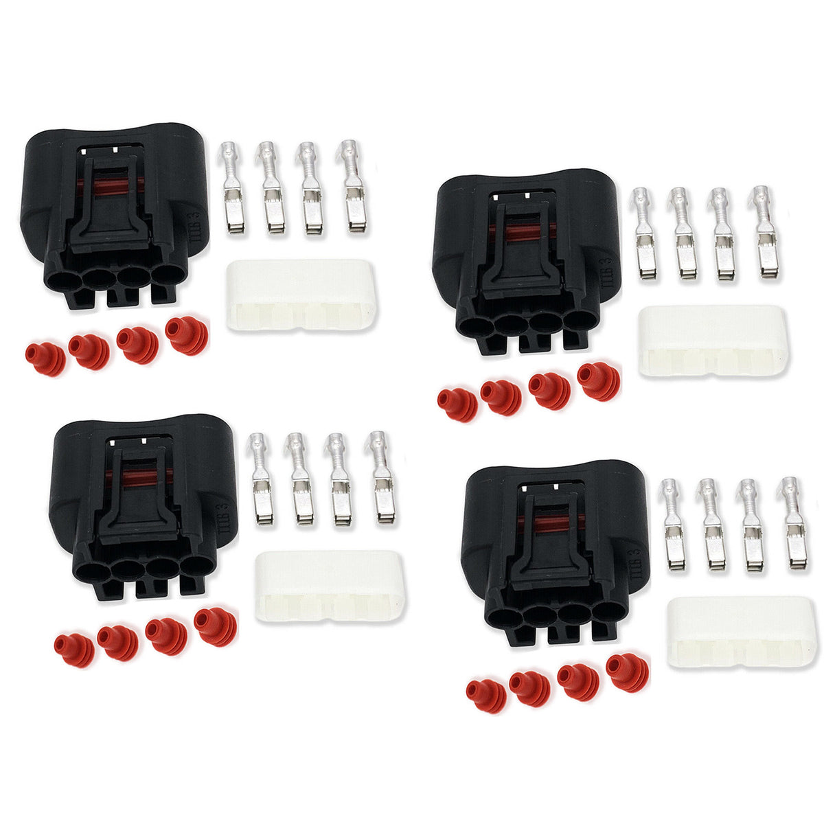 4Pcs Ignition Coil Plug Harness Connector For Toyota Prius Camry 90980-11885 US