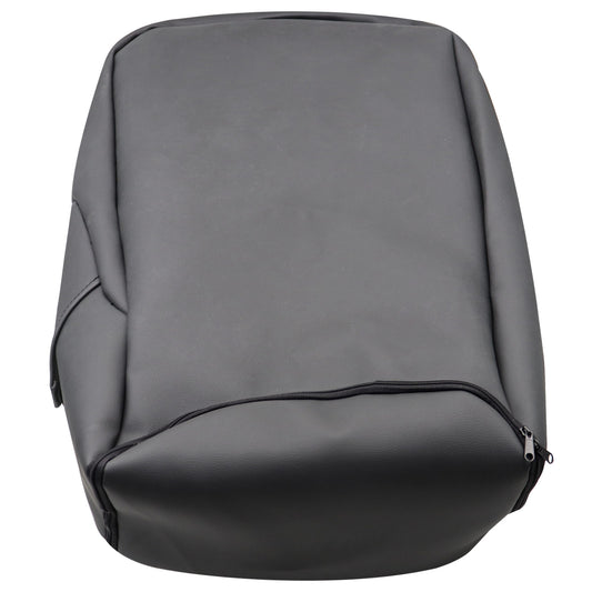 Leather Armrest Console Jump Seat Cover For 2007-2013 GMC Sierra Yukon Black