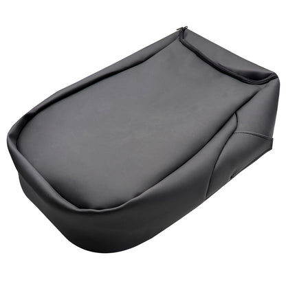 Leather Armrest Console Jump Seat Cover For 2007-2013 GMC Sierra Yukon Black