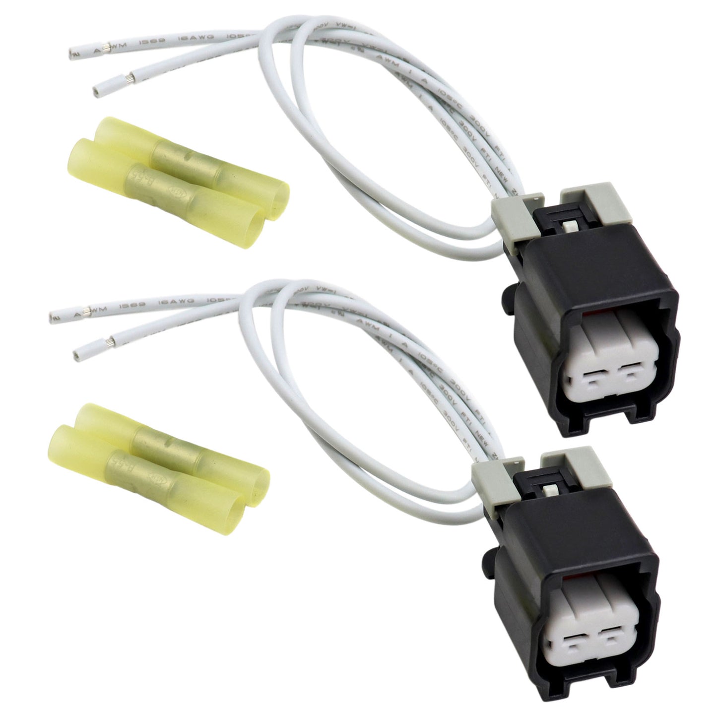 2Pcs Engine Cooling Fan Motor Connector 88988506 for Equinox Buick PT2188