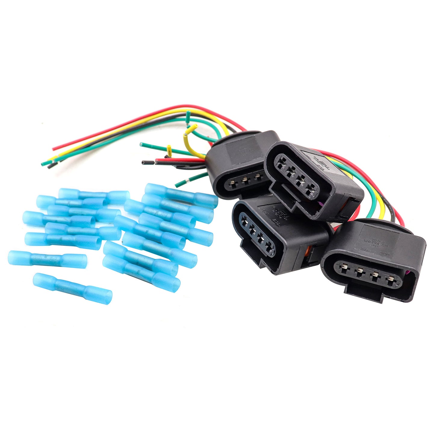 Fit Volkswagen GTI Jetta 2.0 2006-2014 Ignition Coil Connector Harness Plugs 4x