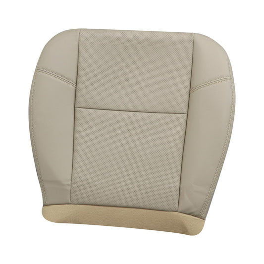 Driver Bottom Leather PERFORATED Seat Cover Tan For 2007 2008 Cadillac Escalade