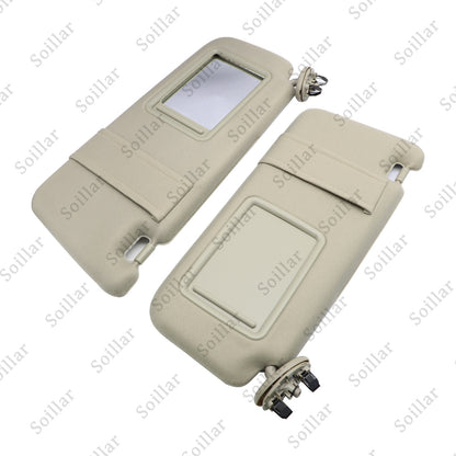 2pcs For 2007-2011 Toyota Camry Tan Beige Sun Visor Pair Left Right 2.4 2.5 3.5L