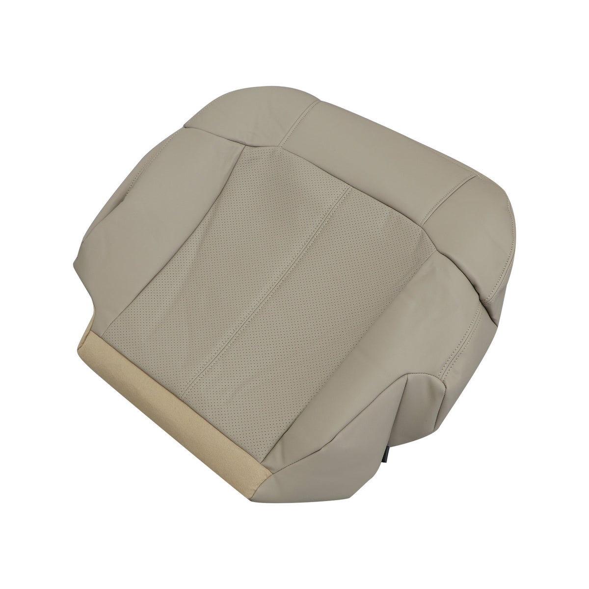 For 2002 Cadillac Escalade Driver Bottom Perforated Leather Seat Cover Tan