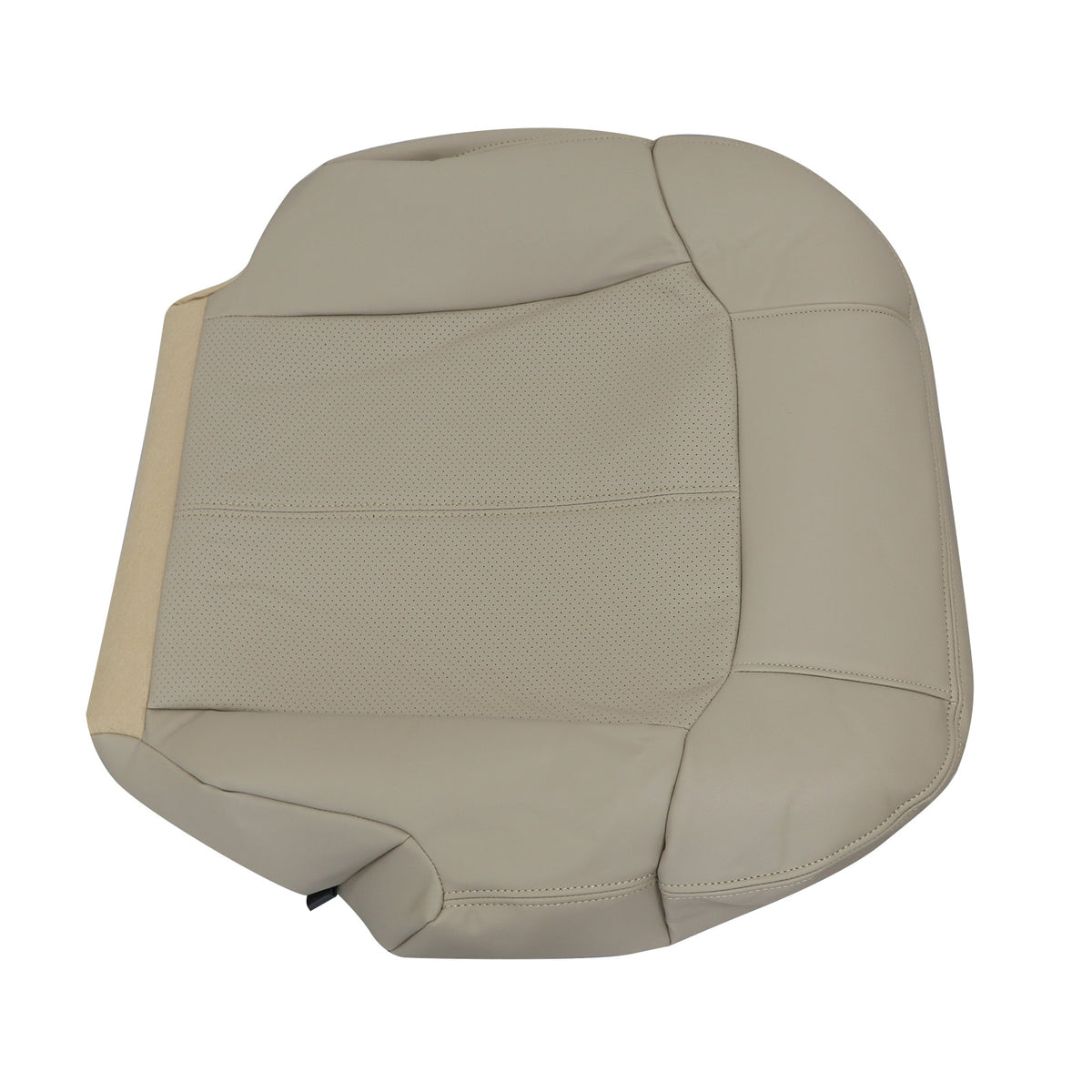 For 2002 Cadillac Escalade Driver Bottom Perforated Leather Seat Cover Tan