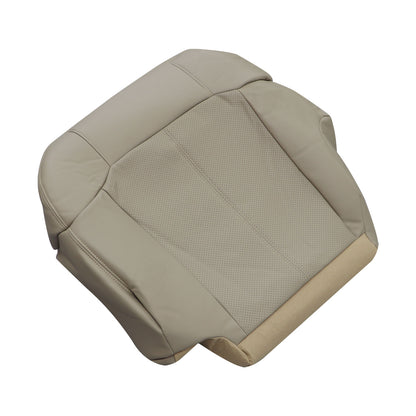 For 2002 Cadillac Escalade Driver Bottom Perforated Leather Seat Cover Tan