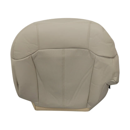 For 2002 Cadillac Escalade Driver Bottom Perforated Leather Seat Cover Tan