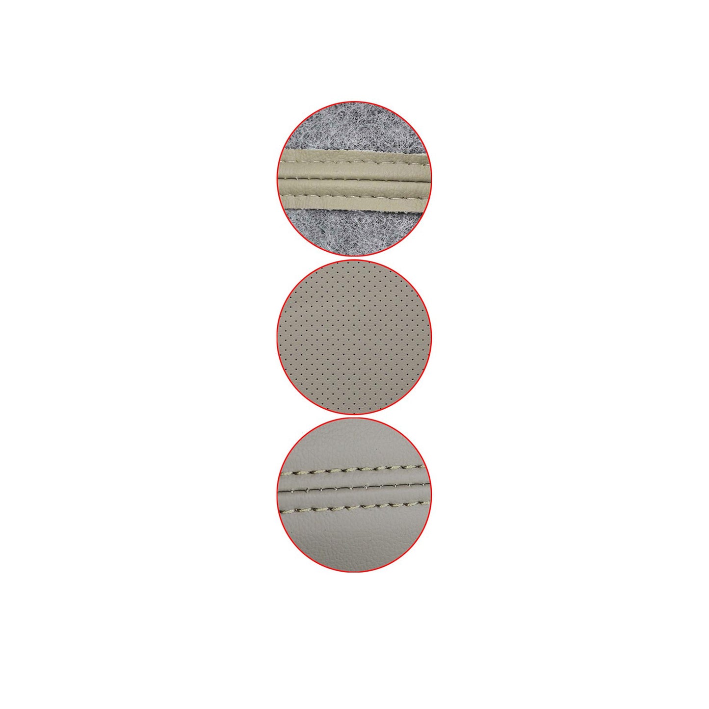 For 2003-2006 Cadillac Escalade Passenger Bottom Perforated Seat Cover Tan