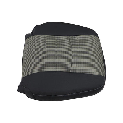 For 2009-2012 Dodge Ram 1500 2500 3500 Driver Lean Back Cloth Seat Cover Gray