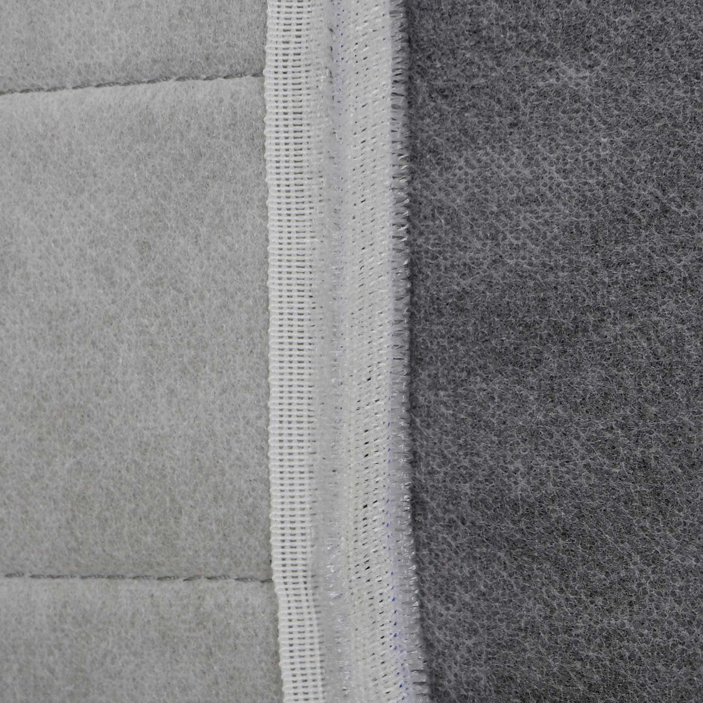For 2009-2012 Dodge Ram 1500 2500 3500 Driver Lean Back Cloth Seat Cover Gray