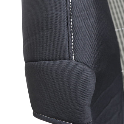 For 2009-2012 Dodge Ram 1500 2500 3500 Driver Lean Back Cloth Seat Cover Gray