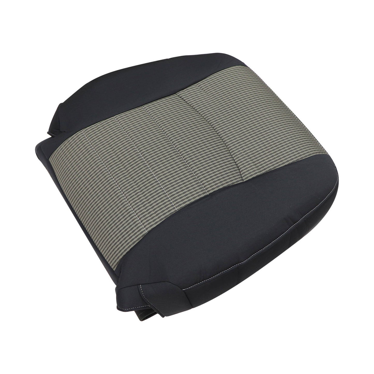 For 2009-2012 Dodge Ram 1500 2500 3500 Driver Lean Back Cloth Seat Cover Gray