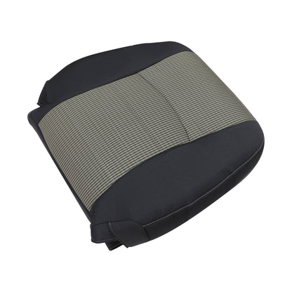 For 2009-2012 Dodge Ram 1500 2500 3500 Driver Lean Back Cloth Seat Cover Gray