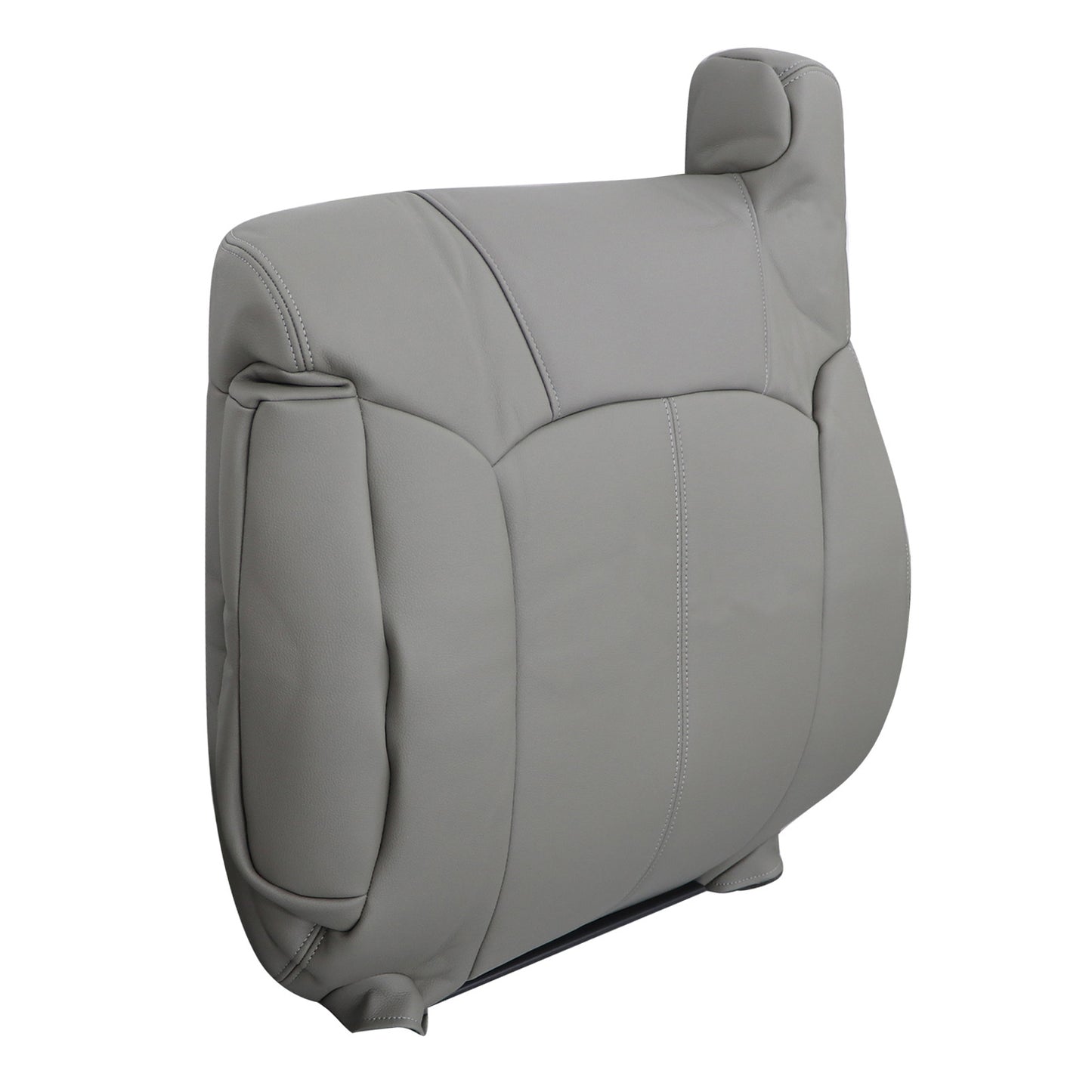 For 1999 2000 2001 2002 Chevy Silverado Sierra Driver Lean Back Seat Cover Gray