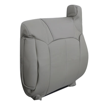 For 1999 2000 2001 2002 Chevy Silverado Sierra Driver Lean Back Seat Cover Gray