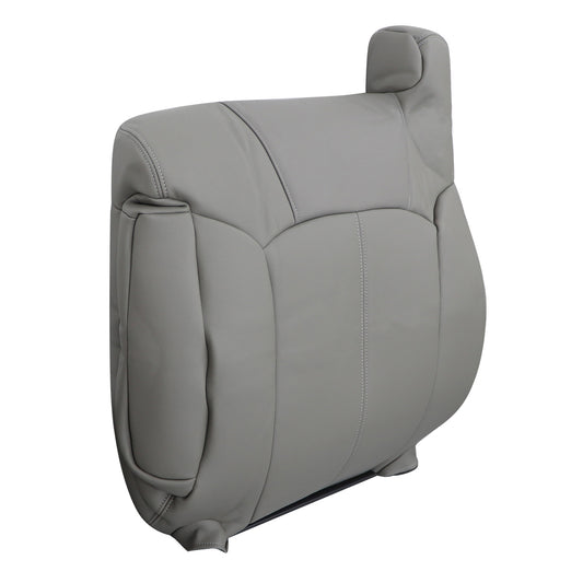 For 1999 2000 2001 2002 Chevy Silverado Sierra Driver Lean Back Seat Cover Gray