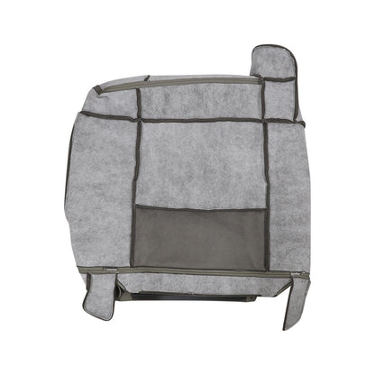 For 1999 2000 2001 2002 Chevy Silverado Sierra Driver Lean Back Seat Cover Gray