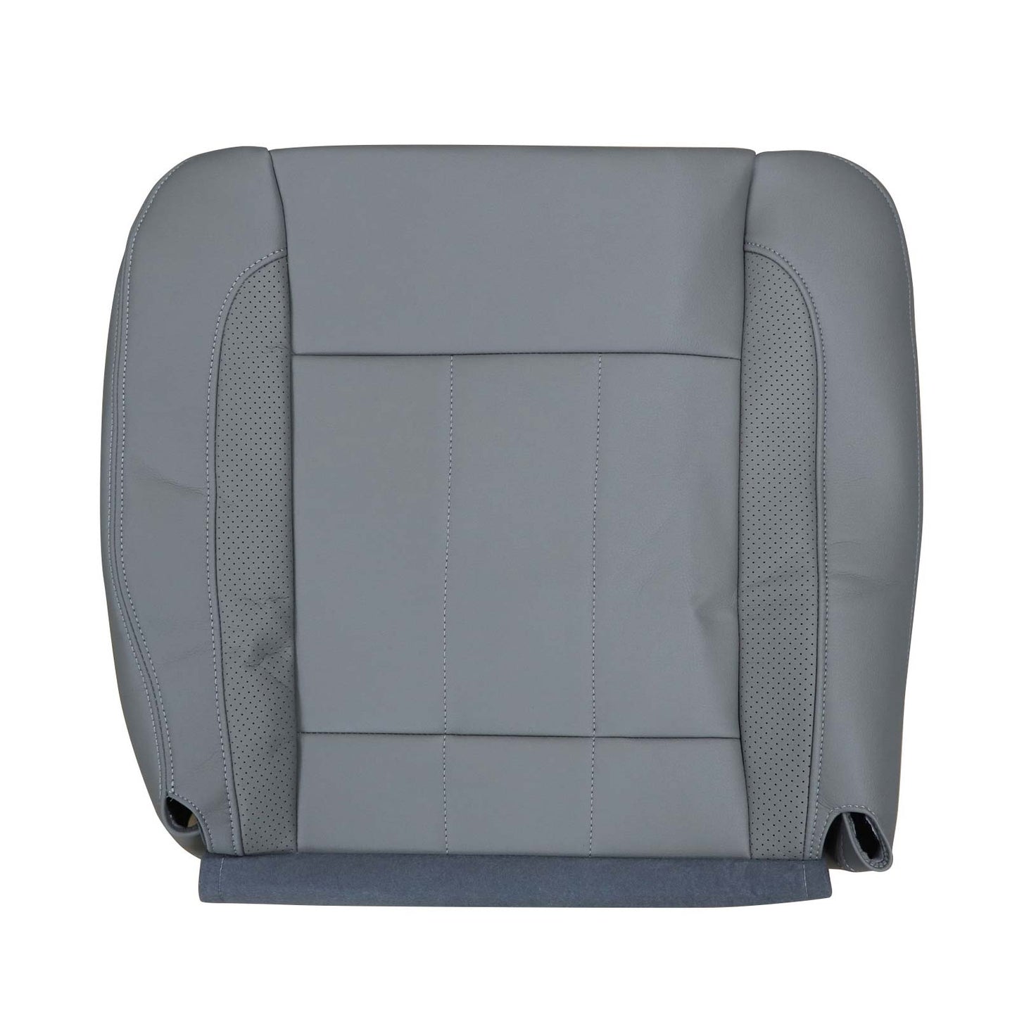 Passenger Bottom Leather Seat Cover Gray For 06-09 Dodge Ram 2500 3500 Laramie