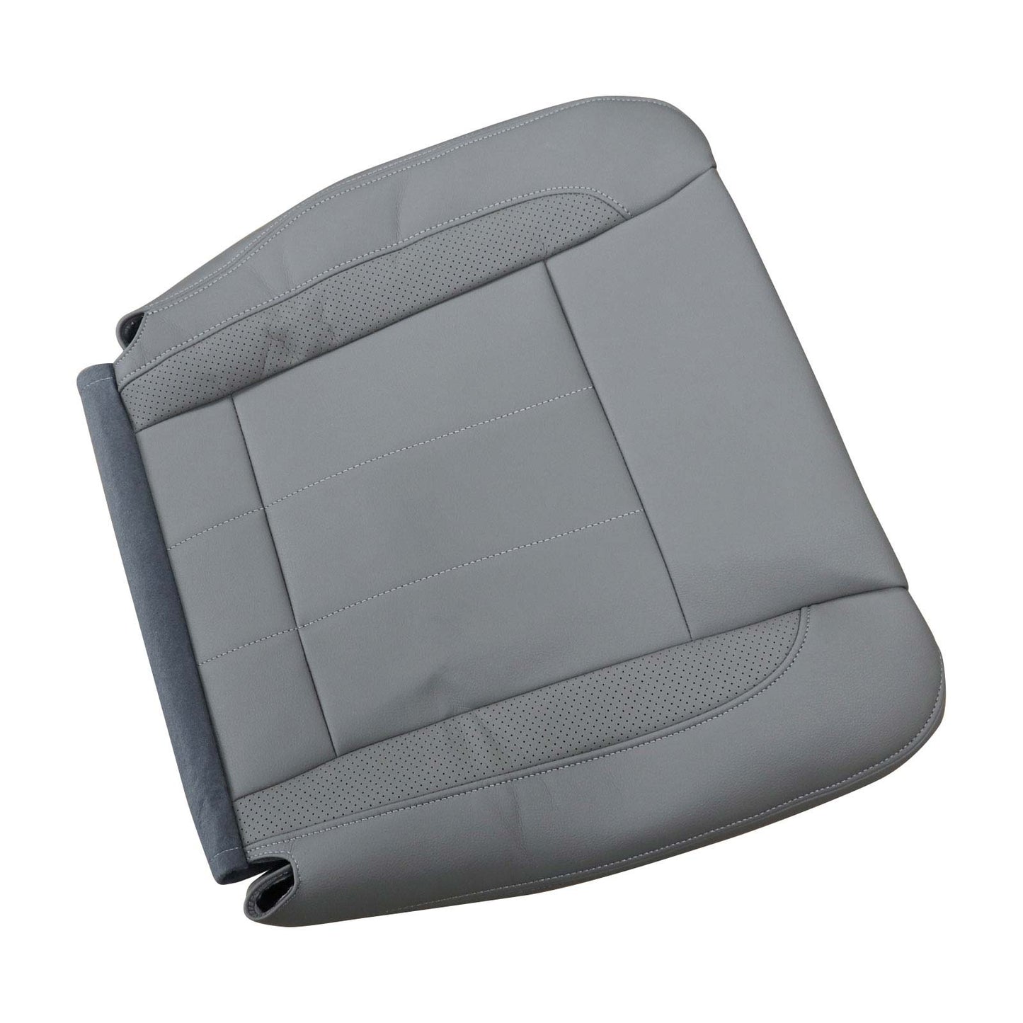 Passenger Bottom Leather Seat Cover Gray For 06-09 Dodge Ram 2500 3500 Laramie