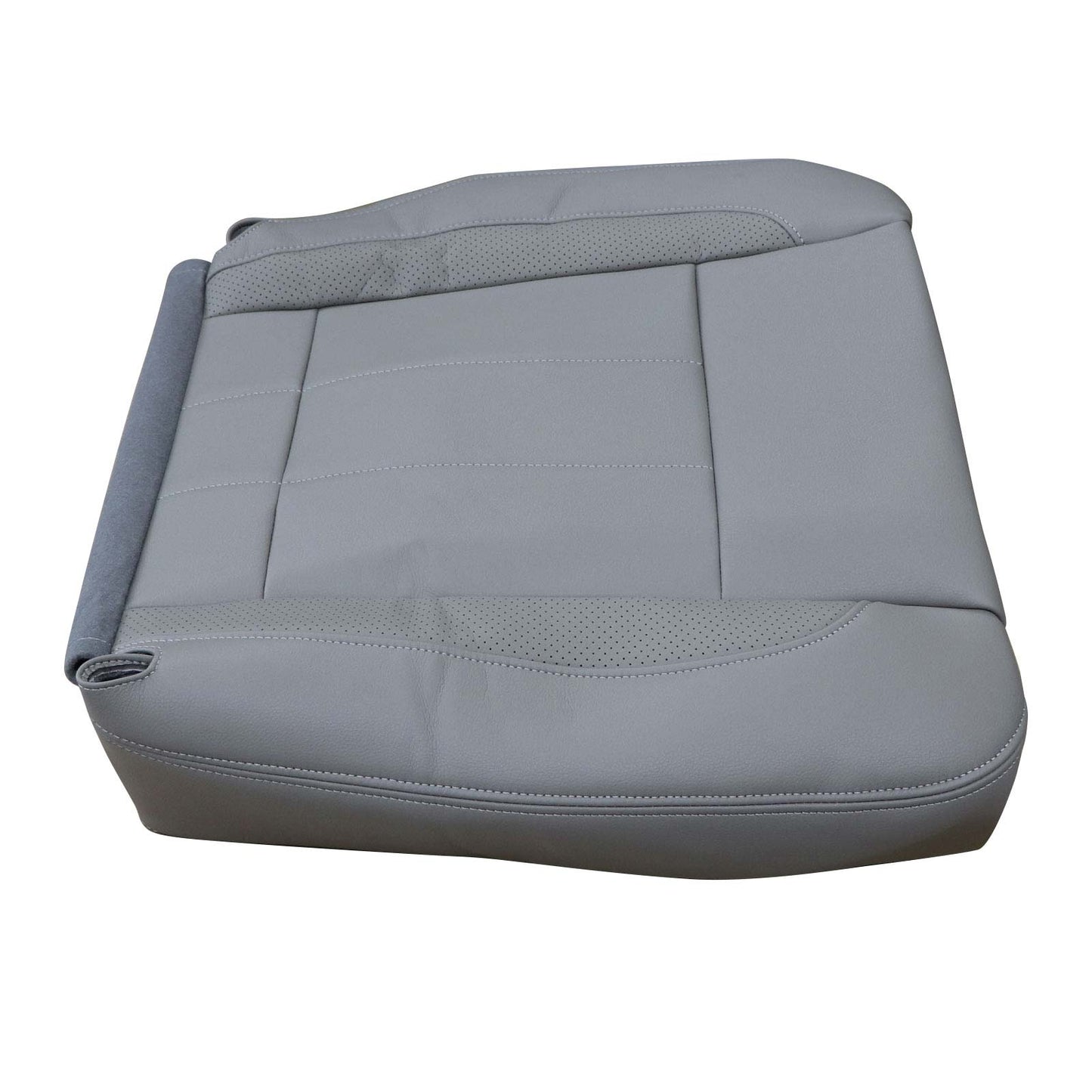 Passenger Bottom Leather Seat Cover Gray For 06-09 Dodge Ram 2500 3500 Laramie