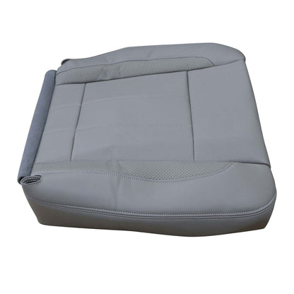 Passenger Bottom Leather Seat Cover Gray For 06-09 Dodge Ram 2500 3500 Laramie