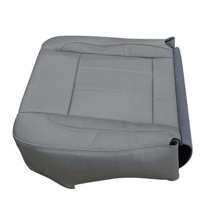 Passenger Bottom Leather Seat Cover Gray For 06-09 Dodge Ram 2500 3500 Laramie