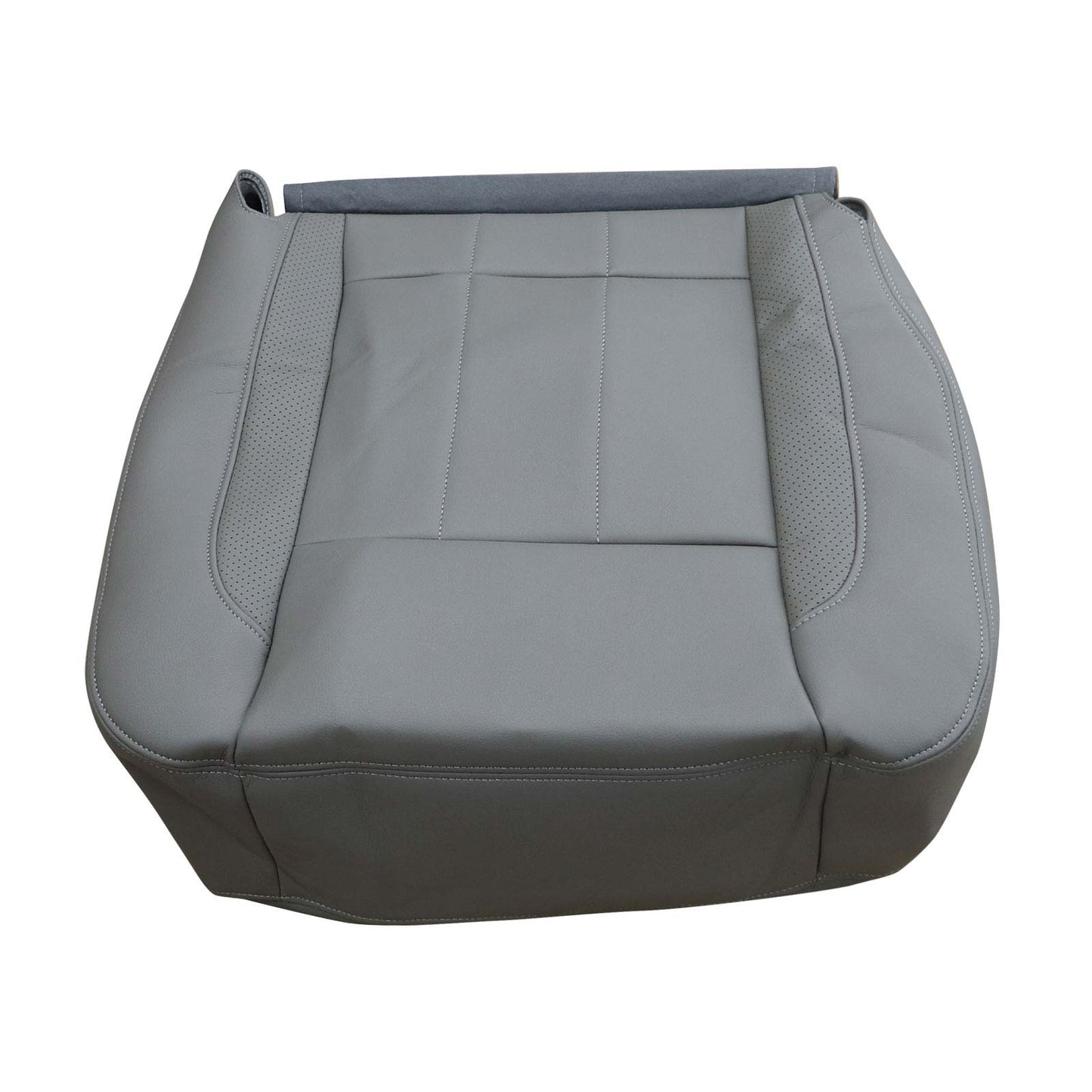 Passenger Bottom Leather Seat Cover Gray For 06-09 Dodge Ram 2500 3500 Laramie