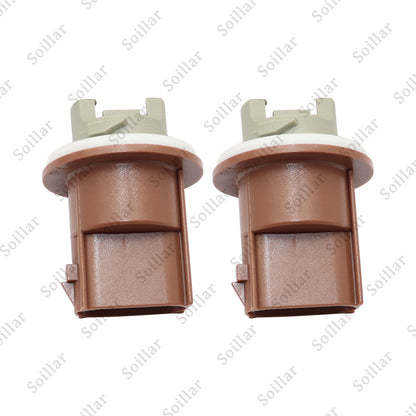 Fits Ford F150 2PCS Bulb Sockets Headlamp Parking Turn Signal Brake Tail Light
